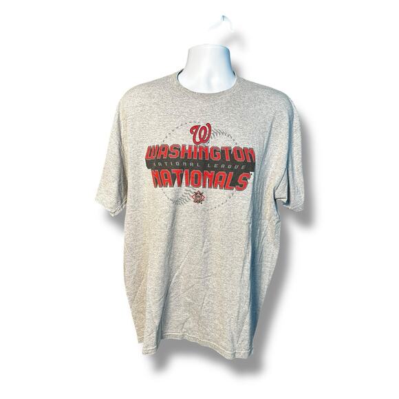 MLB Genuine Merchandise Washington Nationals Gray SS Graphic T-shirt XL - Picture 1 of 4